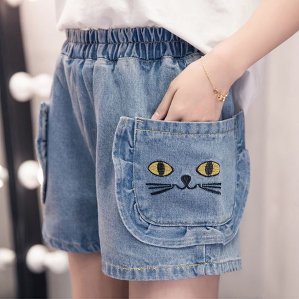 cat embroidery plus size shorts summer s-5xl cartoon pockets loose denim shorts blue all-match elastic waist jeans 2019, White;black
cat embroidery plus size shorts summer s-5xl cartoon pockets loose denim shorts blue all-match elastic waist jeans 2019, White;black