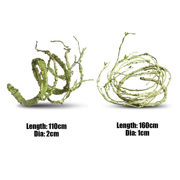 hot 110 / 160см искусственный vines гибкая джунгли pet reptile bendable lizard snake альпинист рептилии террариум habitat украшения
hot 110 / 160см искусственный vines гибкая джунгли pet reptile bendable lizard snake альпинист рептилии террариум habitat украшения