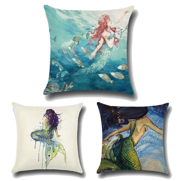 selling oil painting cushion cover modern mermaid linen sofa pillowcase cushion cover creative home decoration
selling oil painting cushion cover modern mermaid linen sofa pillowcase cushion cover creative home decoration