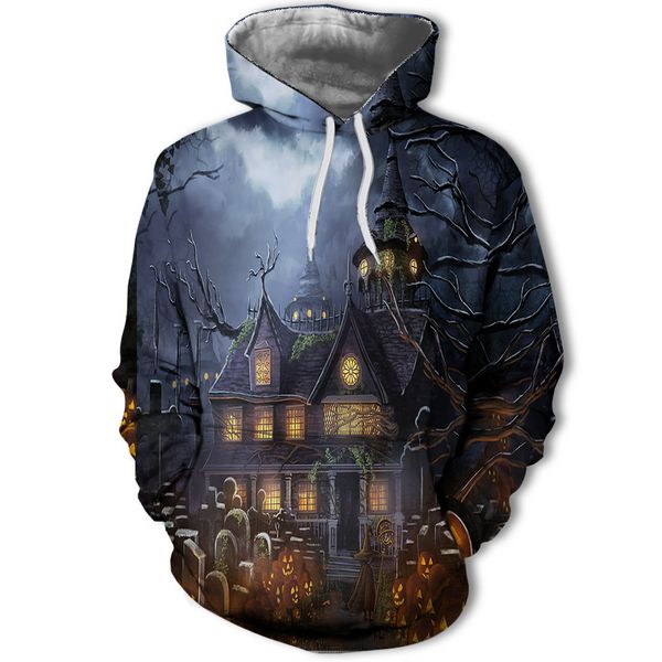 mens designer halloween horror cemetery castle 3d digital printing sweater with hat, Black
mens designer halloween horror cemetery castle 3d digital printing sweater with hat, Black