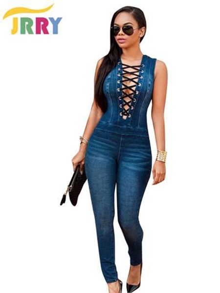 wholesale- jrry casual deep v neck women denim jumpsuit sleeveless long skinny pants ladies romper overall, Black;white
wholesale- jrry casual deep v neck women denim jumpsuit sleeveless long skinny pants ladies romper overall, Black;white