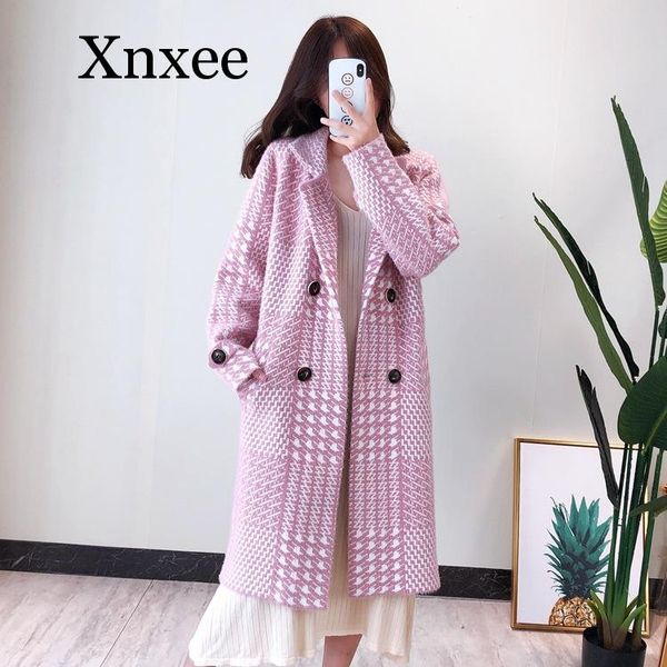 loose fashion long wool blend ladies coat plaid casual women's jacket double breasted korean womens fashion coat, Black
loose fashion long wool blend ladies coat plaid casual women's jacket double breasted korean womens fashion coat, Black