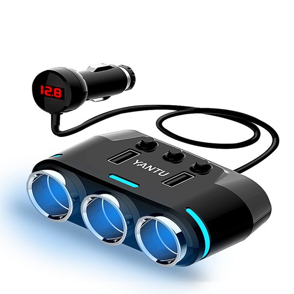 yantu 12v-24v car splitter 3 cigarette lighter socket power adapter 3.1a dual usb car charger 100w power output with voltmeter
yantu 12v-24v car splitter 3 cigarette lighter socket power adapter 3.1a dual usb car charger 100w power output with voltmeter