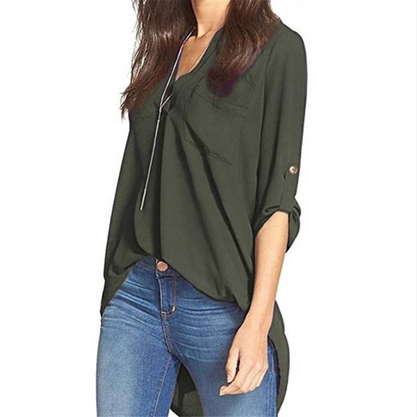 весна женщины блузы 2019 мода ol стиль топы рубашка женская с длинным рукавом рубашки нерегулярные хем blusas горячие продажа, White
весна женщины блузы 2019 мода ol стиль топы рубашка женская с длинным рукавом рубашки нерегулярные хем blusas горячие продажа, White