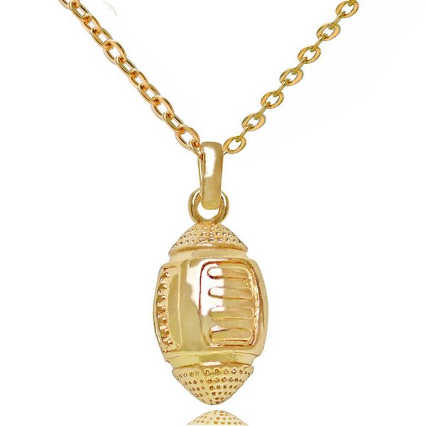 18k gold american football sports necklaces for women rugby shape pendant chains fashion lovers jewelry gift, Silver
18k gold american football sports necklaces for women rugby shape pendant chains fashion lovers jewelry gift, Silver