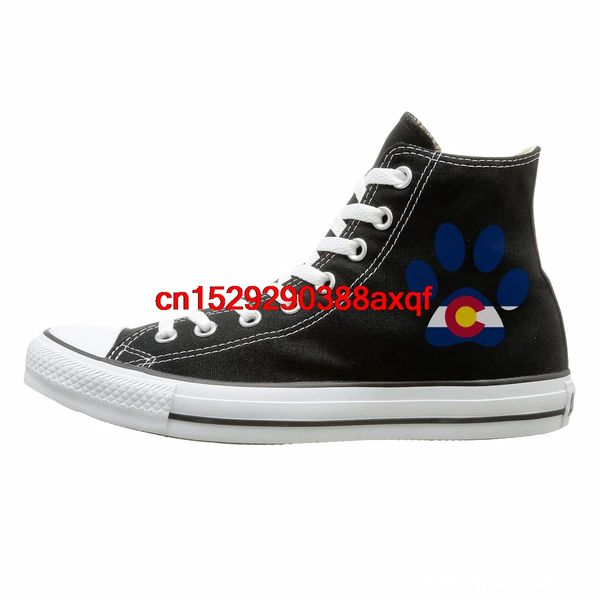 canvas shoes colorado flag paw print casual highlace ups sport sneakers for men casual shoes women, Black
canvas shoes colorado flag paw print casual highlace ups sport sneakers for men casual shoes women, Black