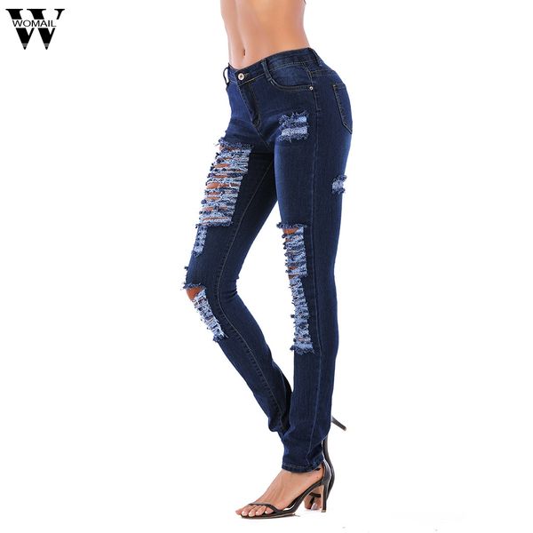womail plus size women's skinny hole ripped jeans women pants boyfriend denim biker jeans female slim pencil pants 2019, Blue
womail plus size women's skinny hole ripped jeans women pants boyfriend denim biker jeans female slim pencil pants 2019, Blue