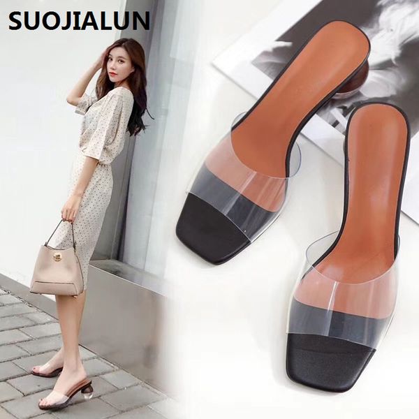2019 transparent pvc low heel summer slippers women open toe thin heels clear strap outwear casual beach slides flip flops, Black
2019 transparent pvc low heel summer slippers women open toe thin heels clear strap outwear casual beach slides flip flops, Black