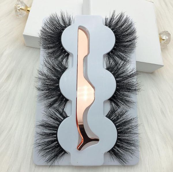 3 pair 25mm mink hair false eyelashes natural/thick long eye lashes wispy makeup beauty extension tools with a tweezer
3 pair 25mm mink hair false eyelashes natural/thick long eye lashes wispy makeup beauty extension tools with a tweezer