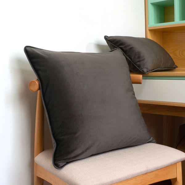 soft dark gary velvet cushion cover pillow case bed sofa pillow cover piping design no balling-up without stuffing
soft dark gary velvet cushion cover pillow case bed sofa pillow cover piping design no balling-up without stuffing