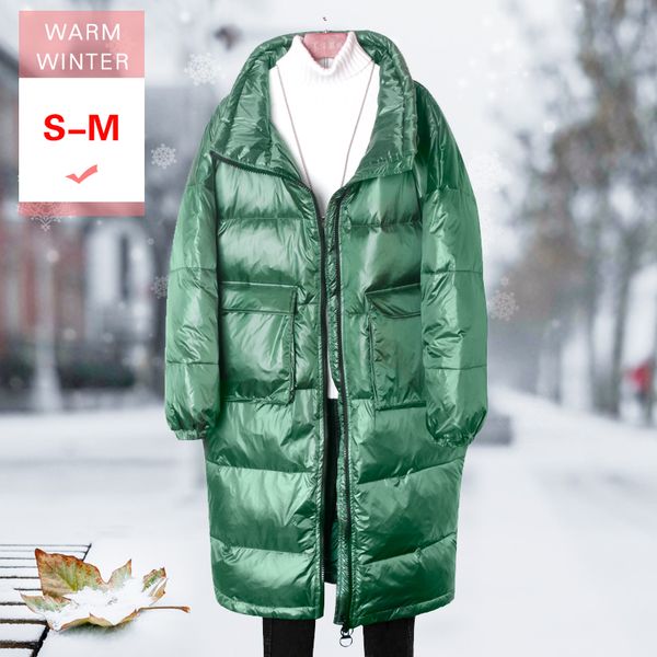 2019 new fashion winter long white duck down coat female loose thick stand collar warm feather coat windproof largr size outwear, Black
2019 new fashion winter long white duck down coat female loose thick stand collar warm feather coat windproof largr size outwear, Black