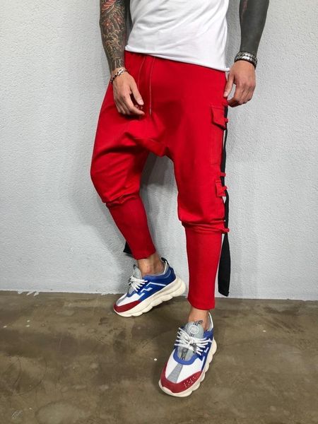 mens designer casual pants fashion solid color pocket drawstring homme pants sports style straight casual apparel, Black
mens designer casual pants fashion solid color pocket drawstring homme pants sports style straight casual apparel, Black