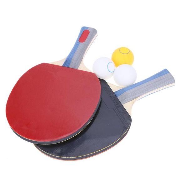 dual-side rubber table tennis racket pingpong paddle bat kits with 3 balls
dual-side rubber table tennis racket pingpong paddle bat kits with 3 balls