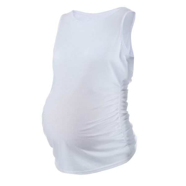 women pregnant breastfeeding vest t-shirt female sleeveless 2020 maternity classic side ruched pregnancy clothes tank, White
women pregnant breastfeeding vest t-shirt female sleeveless 2020 maternity classic side ruched pregnancy clothes tank, White