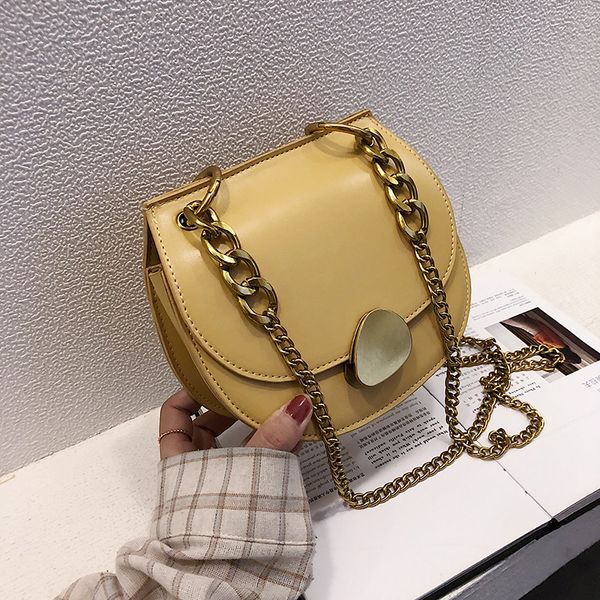 elegant female mini saddle bag 2019 summer new leather women's designer handbag lock chain shoulder messenger bag
elegant female mini saddle bag 2019 summer new leather women's designer handbag lock chain shoulder messenger bag