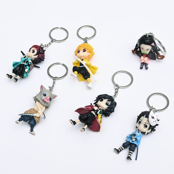 6pcs/set demon slayer rubber 3d keychain cute kamado nezuko pendant soft rubbers keyring cosplay figure jewelry japan kids gift, Silver
6pcs/set demon slayer rubber 3d keychain cute kamado nezuko pendant soft rubbers keyring cosplay figure jewelry japan kids gift, Silver