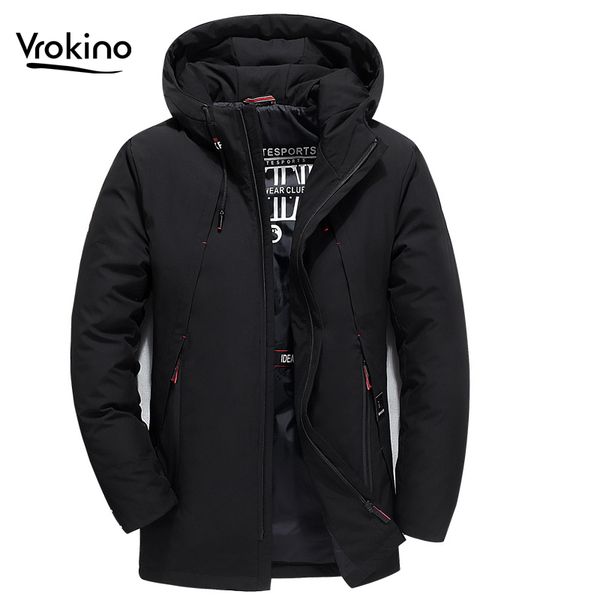 vrokino 2019 new white duck down black down jacket men's slim mid-length hooded jacket large size s-4xl
vrokino 2019 new white duck down black down jacket men's slim mid-length hooded jacket large size s-4xl