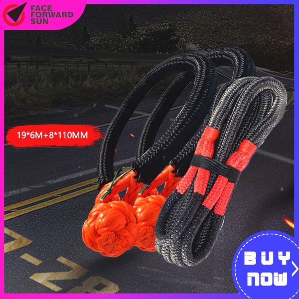 8mm*110mm soft shackles 19mm*6m kinetic recovery rope for atv utv suv recovery towing offroad parts red orange ing
8mm*110mm soft shackles 19mm*6m kinetic recovery rope for atv utv suv recovery towing offroad parts red orange ing
