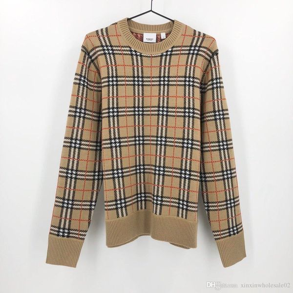 2020 british style latest fashion classic checked print sweatshirt men and women casual oversize khaki loose sweatshirt, White;black
2020 british style latest fashion classic checked print sweatshirt men and women casual oversize khaki loose sweatshirt, White;black