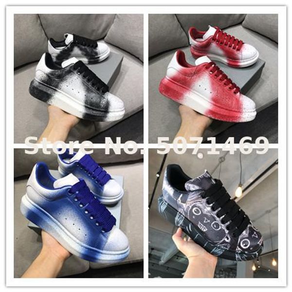 2019-20 olomlb doodling designer men's women's flat shoes platform causual shoes genuine leather size 36-45 ing, Black
2019-20 olomlb doodling designer men's women's flat shoes platform causual shoes genuine leather size 36-45 ing, Black