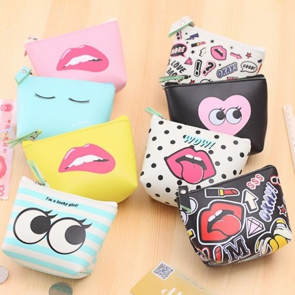 summer new brand leather coin purses small casual pu coin wallet lady fashion cute pattern cartoon dollar money bag 2019, Red;black
summer new brand leather coin purses small casual pu coin wallet lady fashion cute pattern cartoon dollar money bag 2019, Red;black
