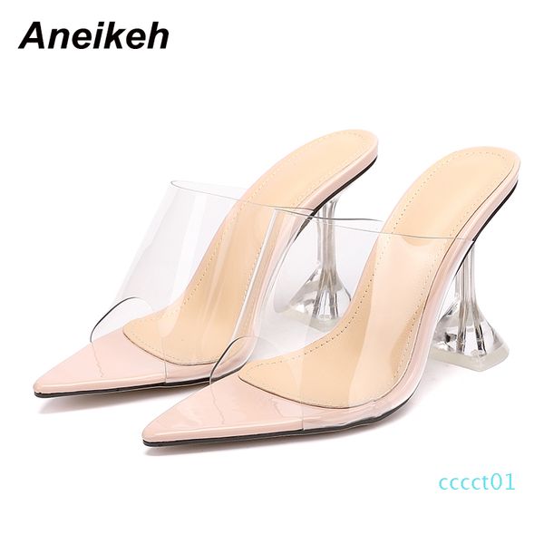 aneikeh pointed end flip flops shoes woman slippers pvc peep-toe slip-on perspex heel stilettos high heels lady fashion pumps ct01, Black
aneikeh pointed end flip flops shoes woman slippers pvc peep-toe slip-on perspex heel stilettos high heels lady fashion pumps ct01, Black