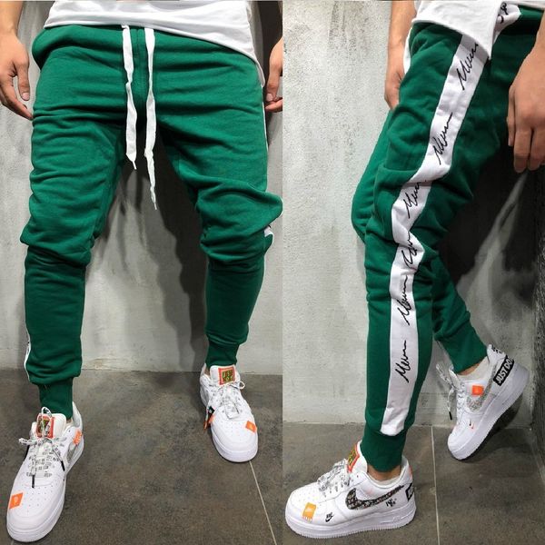 Casual Trousers Fashion Side Letter Printed Jogger Pants 5 Colors Stripe Pencil Leisure Pants Slim Joggers Free Shipping
Casual Trousers Fashion Side Letter Printed Jogger Pants 5 Colors Stripe Pencil Leisure Pants Slim Joggers Free Shipping