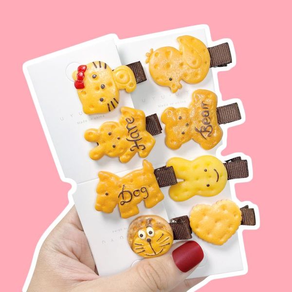kids cute cartoon animal biscuit hair clip resin cartoon cookies hairpin hair accessories headwear, Slivery;white
kids cute cartoon animal biscuit hair clip resin cartoon cookies hairpin hair accessories headwear, Slivery;white