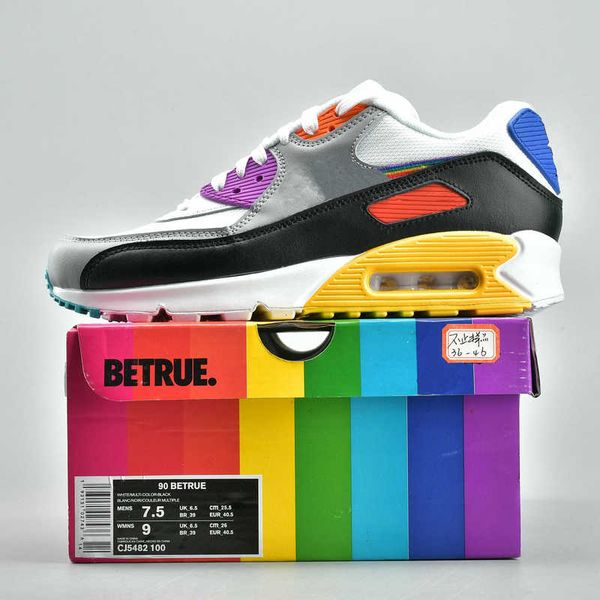 2019 new arrival 90 be true mens running shoes sports hybrid colorful air rainbow trainers 90s betrue designer sneakers cj5482-100 with box
2019 new arrival 90 be true mens running shoes sports hybrid colorful air rainbow trainers 90s betrue designer sneakers cj5482-100 with box