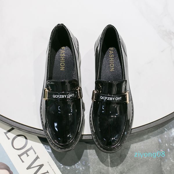 small leather shoes women shoes single spring and autumn new autumn pea flat casual dad wild one pedal z08, Black
small leather shoes women shoes single spring and autumn new autumn pea flat casual dad wild one pedal z08, Black