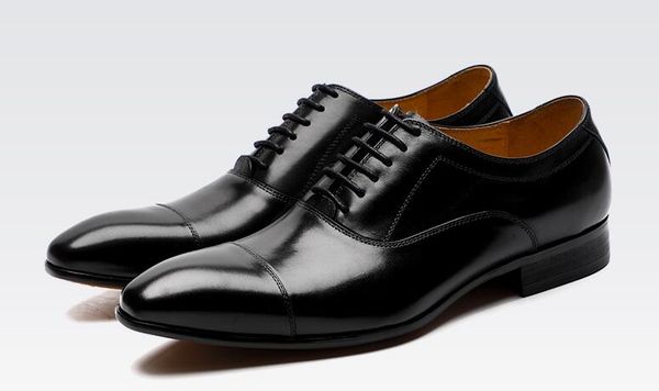 new summer fashion oxfords handmade men's dress shoes genuine leather pointed toe formal dress shoes lace up business, Black
new summer fashion oxfords handmade men's dress shoes genuine leather pointed toe formal dress shoes lace up business, Black