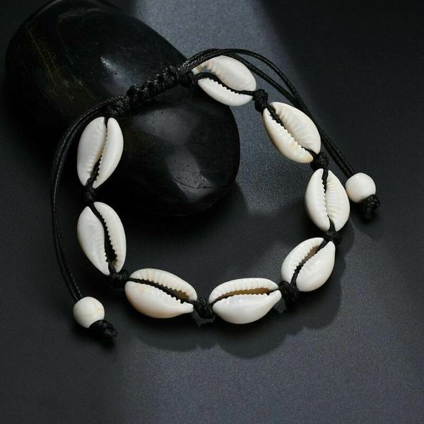 bohemian style women bracelet hand-woven shell bracelets knitted rope chain summer beach bracelets jewelry gifts, Black
bohemian style women bracelet hand-woven shell bracelets knitted rope chain summer beach bracelets jewelry gifts, Black