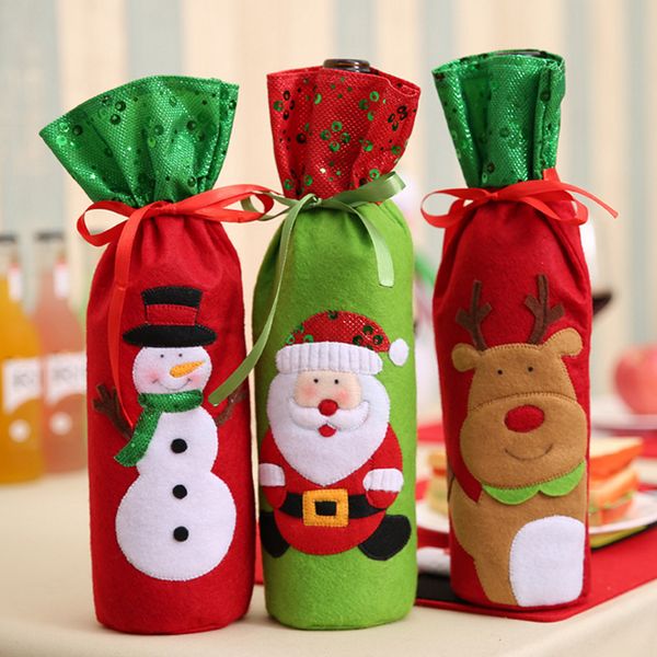 christmas decorations santa claus wine bottle bags snowman gifts champagne sequins holders xmas home dinner party table decors
christmas decorations santa claus wine bottle bags snowman gifts champagne sequins holders xmas home dinner party table decors