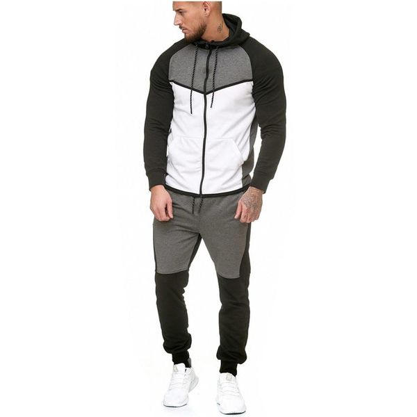 designer jogging suits men 2018 luxury tracksuits fleece sweatshirts hoodies pants 2pcs clothing sets sports sweatsuits, Gray
designer jogging suits men 2018 luxury tracksuits fleece sweatshirts hoodies pants 2pcs clothing sets sports sweatsuits, Gray