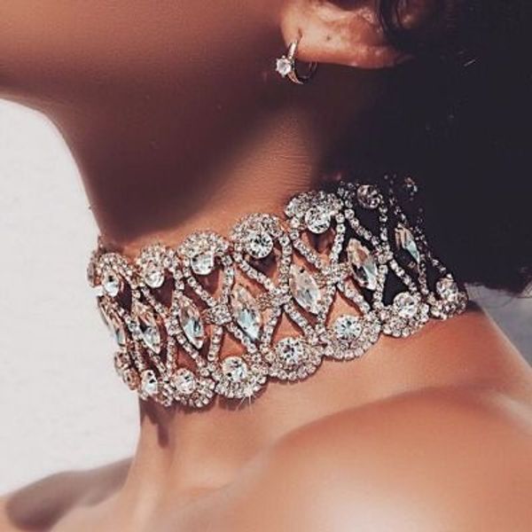 crystal rhinestone choker chunky celebrity diamond collar necklace collar collier wedding belly dancer jewellery, Black;red
crystal rhinestone choker chunky celebrity diamond collar necklace collar collier wedding belly dancer jewellery, Black;red