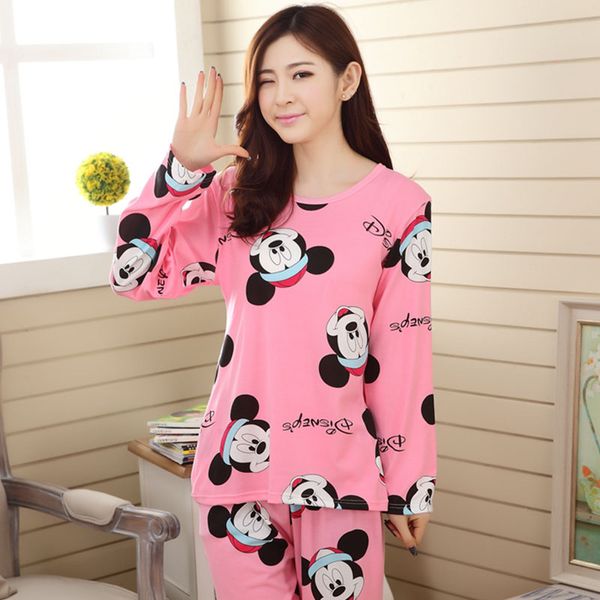 wholesale pajamas sets spring autumn 18 style thin carton generation polyester women long sleepwear suit gift female pyjamas set, Black;red
wholesale pajamas sets spring autumn 18 style thin carton generation polyester women long sleepwear suit gift female pyjamas set, Black;red