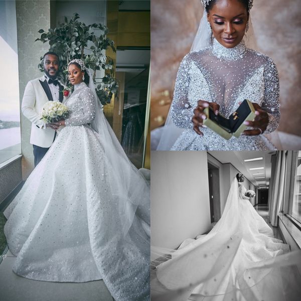 muslim ball gown crystal beaded wedding dresses 2020 long sleeve high neck appliqued lace bridal gowns a line sweep train vestido de novia, White
muslim ball gown crystal beaded wedding dresses 2020 long sleeve high neck appliqued lace bridal gowns a line sweep train vestido de novia, White