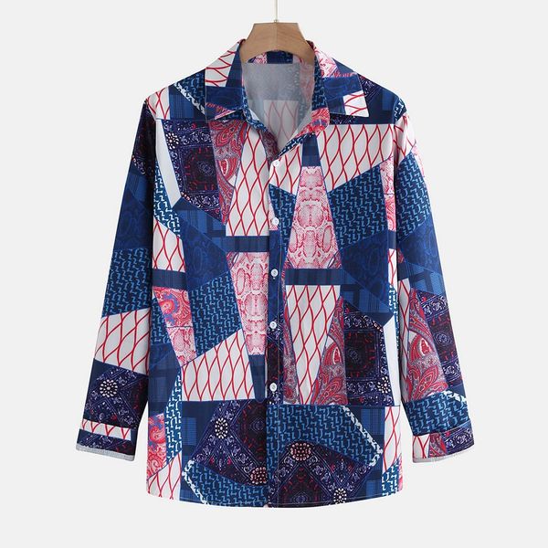 chemise homme men's single-breasted long-sleeved printed casual shirt hawaiian blouse camisa social masculina streetwear, White;black
chemise homme men's single-breasted long-sleeved printed casual shirt hawaiian blouse camisa social masculina streetwear, White;black