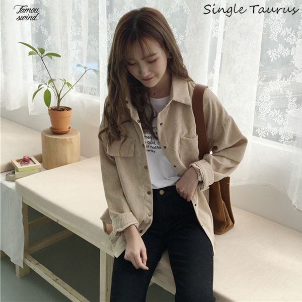 рубашка вельвет женщин способа куртки с длинным рукавом опрятный широкий талии turn down crop женщины пальто harajuku вскользь карманный jak, Black;brown
рубашка вельвет женщин способа куртки с длинным рукавом опрятный широкий талии turn down crop женщины пальто harajuku вскользь карманный jak, Black;brown