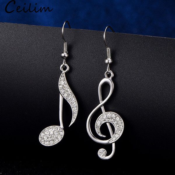 asymmetric trendy music notes earrings personality hook crystal silver rhinestone dangle earring for women accessory lady jewelry gifts
asymmetric trendy music notes earrings personality hook crystal silver rhinestone dangle earring for women accessory lady jewelry gifts