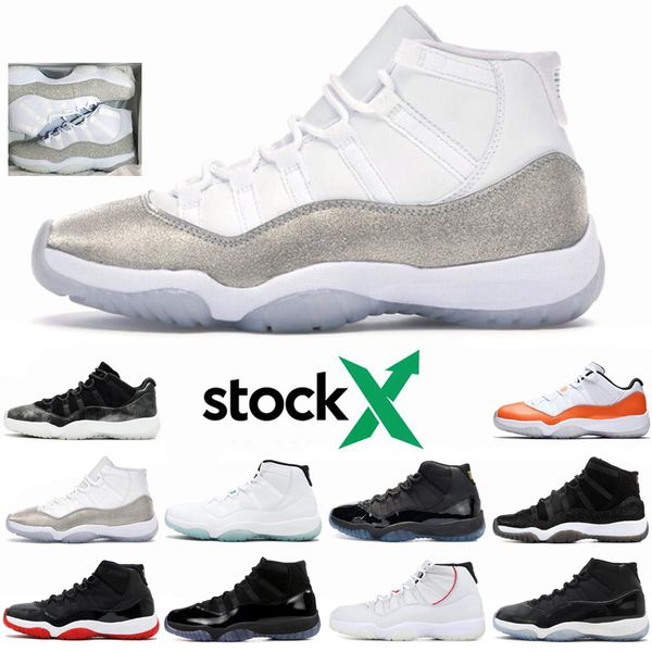 stock x 11 11s men women basketball shoes bred 2019 metallic silver platinum tint concord 45 sports sneakers shoes 5.5-13
stock x 11 11s men women basketball shoes bred 2019 metallic silver platinum tint concord 45 sports sneakers shoes 5.5-13