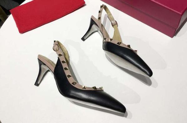 5a 6502170 6.5см из овечьей кожи кожаные гвоздики slingback pump shoes, лодыжки, регулируемая пряжка, размер 34-41, dhl бесплатная доставка, Black 
5a 6502170 6.5см из овечьей кожи кожаные гвоздики slingback pump shoes, лодыжки, регулируемая пряжка, размер 34-41, dhl бесплатная доставка, Black
