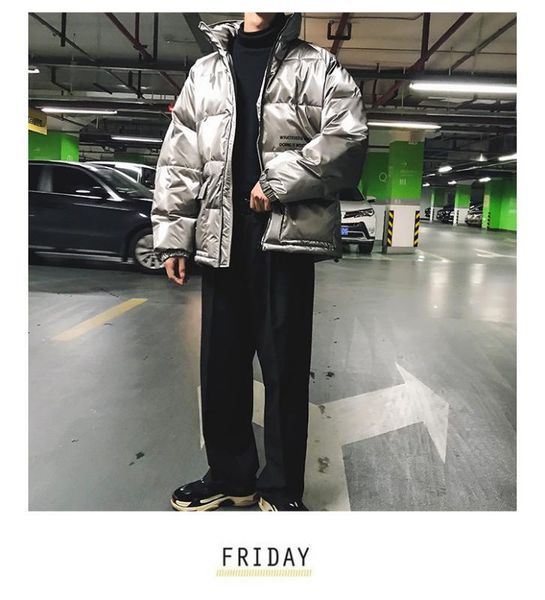 silver winter jacket men parkas 2020 mens streetwear thick coat windbreaker korean puffer jackets warm bubble coats, Black
silver winter jacket men parkas 2020 mens streetwear thick coat windbreaker korean puffer jackets warm bubble coats, Black