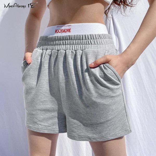 women's shorts mnealways18casual gray sport women elastic waist biker female short pants spring summer loose active wear, White;black
women's shorts mnealways18casual gray sport women elastic waist biker female short pants spring summer loose active wear, White;black