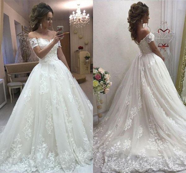 romantic flowers applique wedding dresses off the shoulder applique country court train wedding dress bridal gowns new, White
romantic flowers applique wedding dresses off the shoulder applique country court train wedding dress bridal gowns new, White