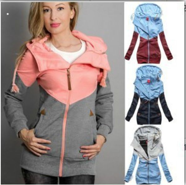 women new personality double zip hooddies fashion ladies casual colorblock long sleeve sweatshirts plus velvet hoodies, Black
women new personality double zip hooddies fashion ladies casual colorblock long sleeve sweatshirts plus velvet hoodies, Black
