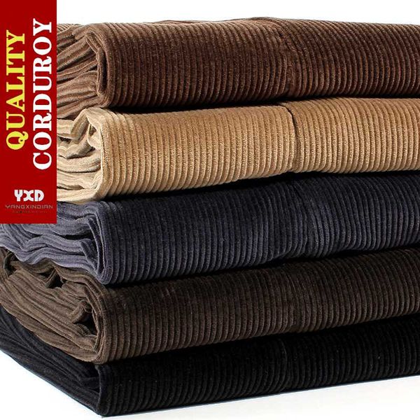 men's suits & blazers 100% long-staple cotton corduroy men trousers loose straight thick warm winter pants high waist mens plus size 44, White;black
men's suits & blazers 100% long-staple cotton corduroy men trousers loose straight thick warm winter pants high waist mens plus size 44, White;black