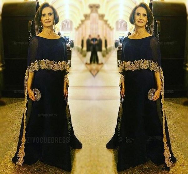 new modest dark navy mother of the bride dresses with cap gold applique plus size evening gowns mother of the groom dress, Black;red
new modest dark navy mother of the bride dresses with cap gold applique plus size evening gowns mother of the groom dress, Black;red