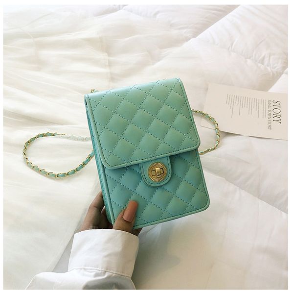 2019 new wave korean version of the wild messenger bag lingge chain bag lock fashion shoulder