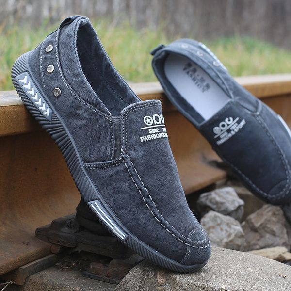 2019 men vulcanize shoes fashion sneakers male shoes footwear comfort men denim loafers canvas, Black
2019 men vulcanize shoes fashion sneakers male shoes footwear comfort men denim loafers canvas, Black